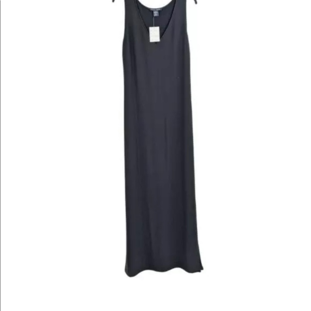 NWT Boston Proper Beyond Travel Dress Maxi Black